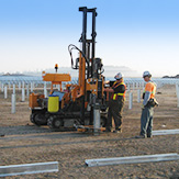 Забивання опор під сонячні батареї